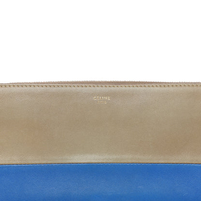 Celine Lambskin Large Zip Around Multifunction Wallet Beige 5 of 10