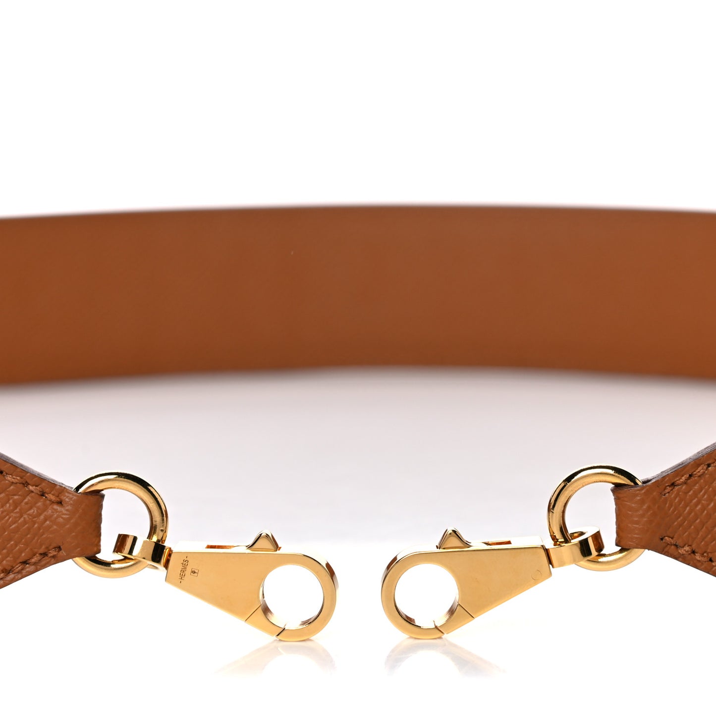 Epsom 40mm Hexagon Tressage Shoulder Strap Gold