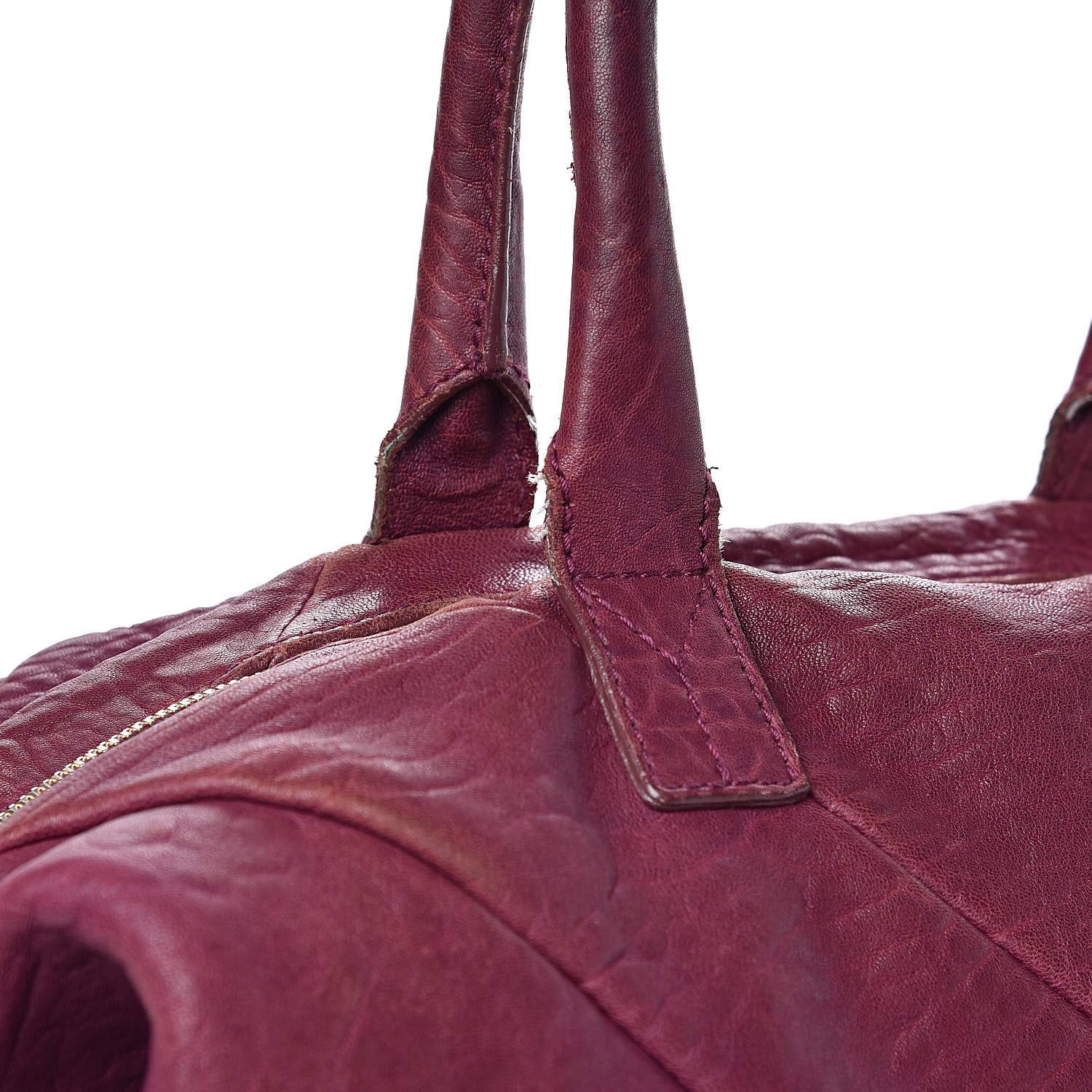 Saint Laurent Pebbled Lambskin Medium Easy Sac Purple 16 of 18