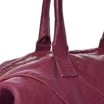 Saint Laurent Pebbled Lambskin Medium Easy Sac Purple 16 of 18