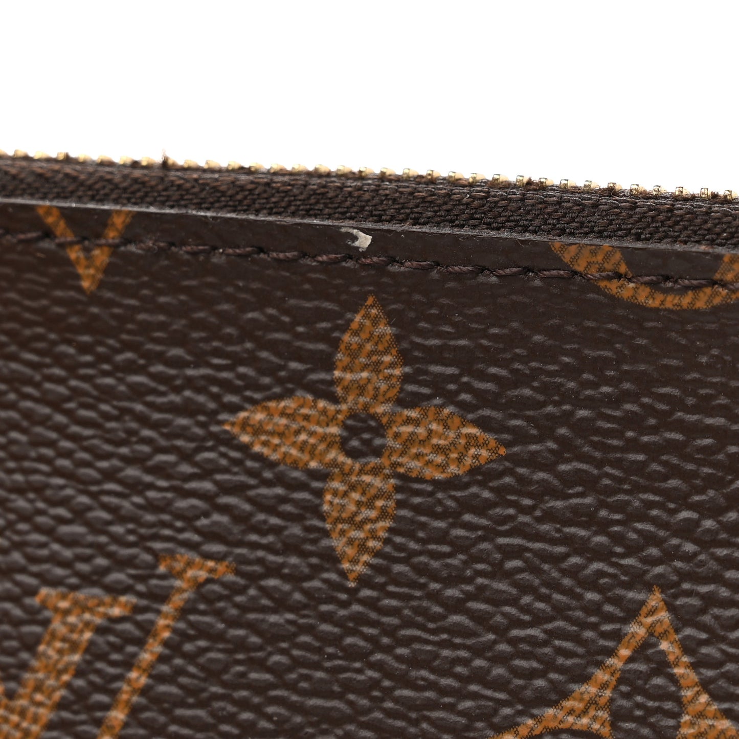 Monogram Felicie Chain Wallet Zippered Insert Fuchsia