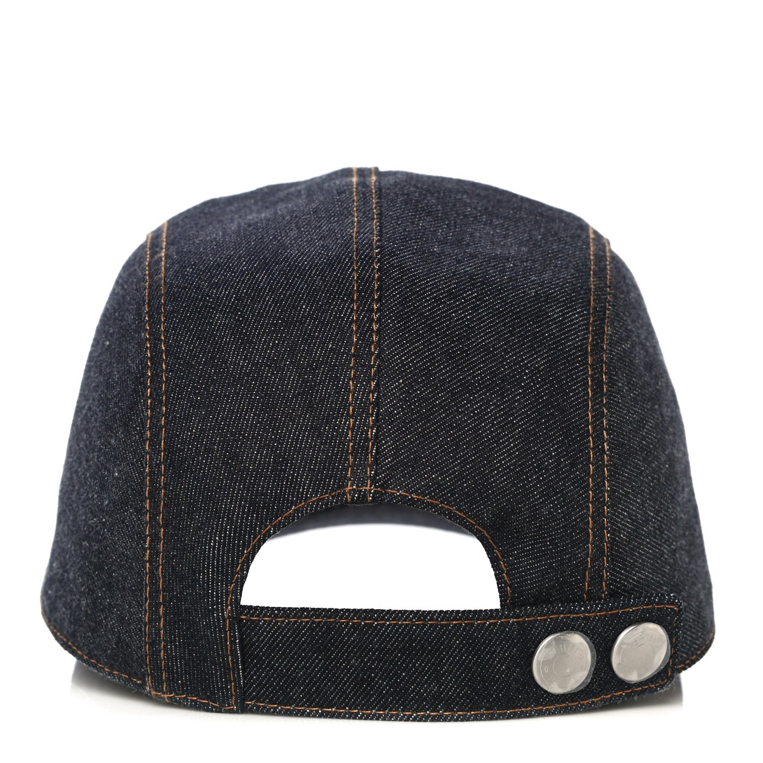 Hermes Cotton Denim Nevada Hat 58 Indigo 4 of 8