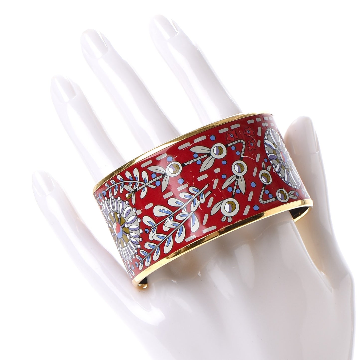 Enamel Printed Extra Wide Bracelet 62