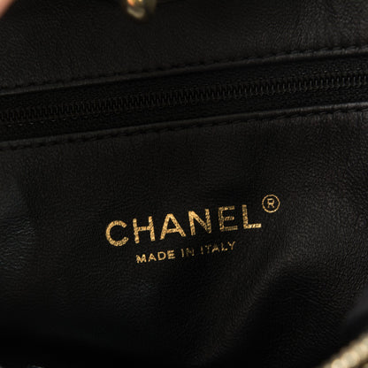 Chanel Calfskin Stitched Thin City Tote Black 7 of 7