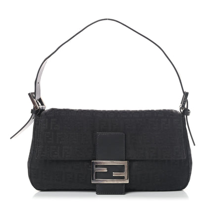 Fendi Zucchino Baguette Black 1 of 6