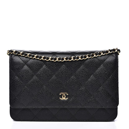 Chanel Caviar Quilted Wallet On Chain WOC Black 1 of 9