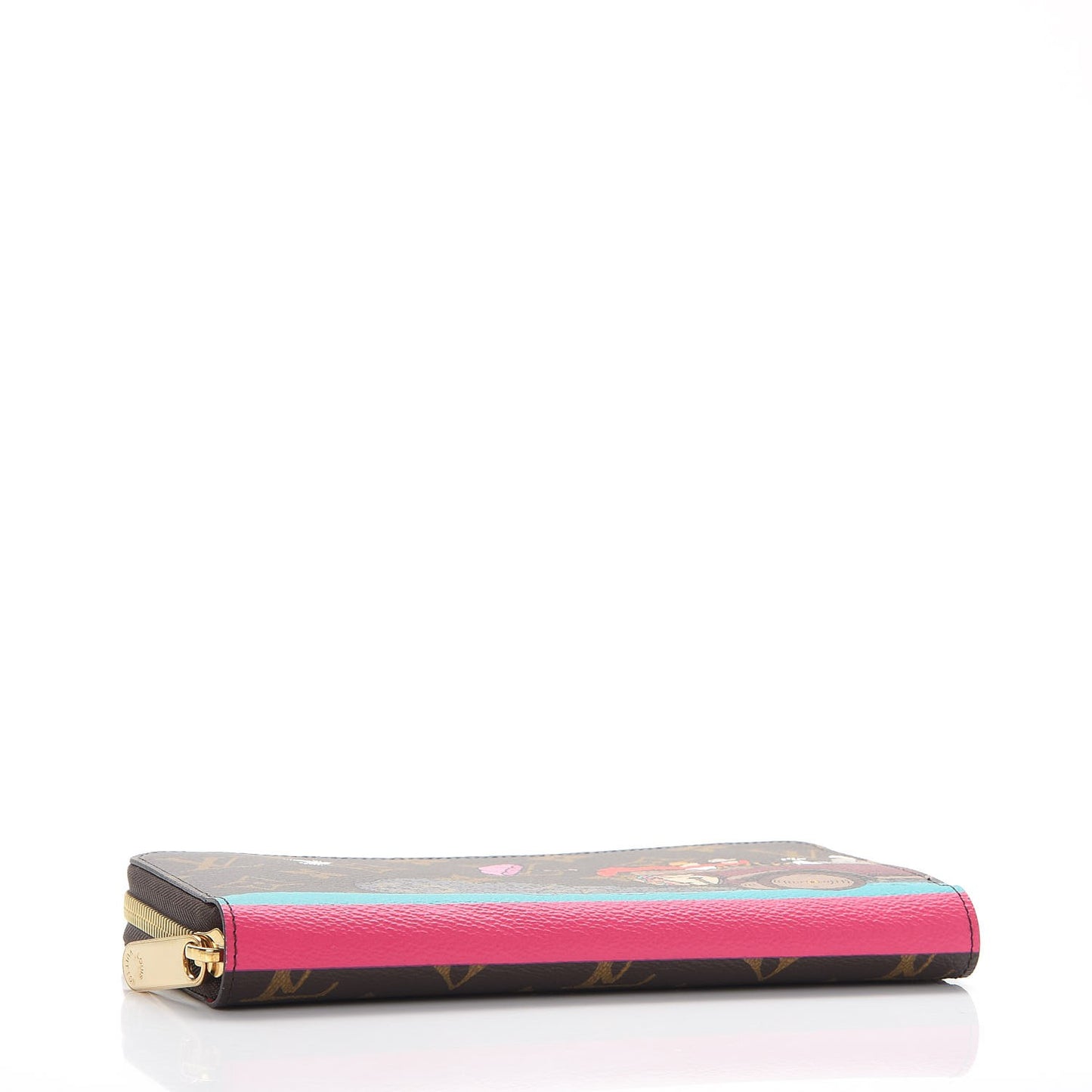 Monogram 2015 Christmas Animation Zippy Wallet Hibiscus