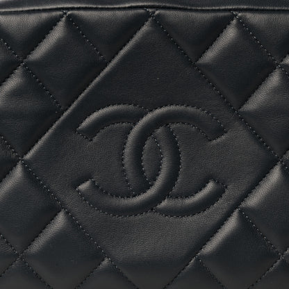 Chanel Lambskin Diamond CC Small Camera Case Dark Blue 8 of 11