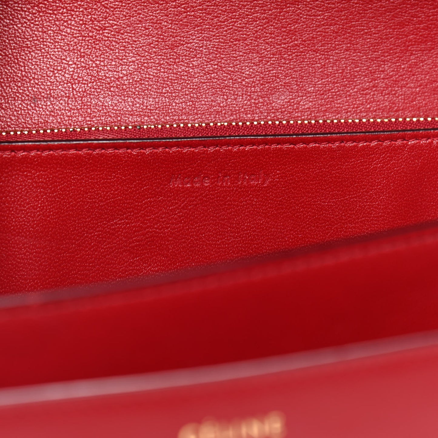 Box Calfskin Medium Classic Box Flap Bag Red