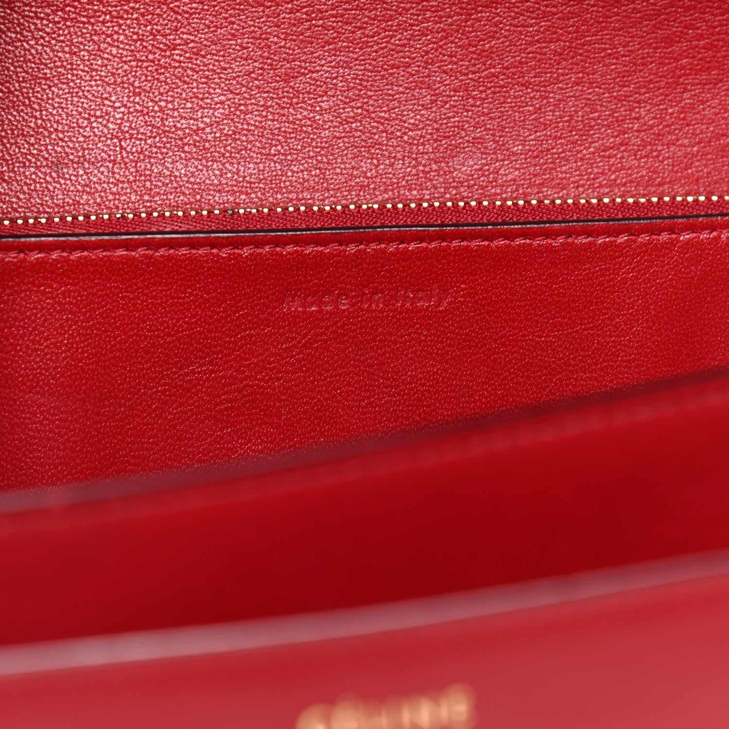 Celine Box Calfskin Medium Classic Box Flap Bag Red 7 of 11