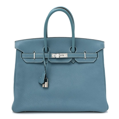 Hermes Togo Birkin 35 Blue Jean 1 of 15