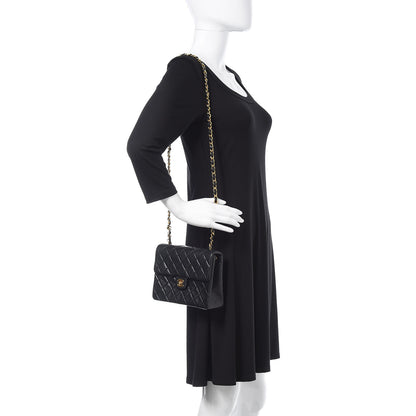 Chanel Lambskin Quilted Mini Square Flap Black 2 of 13