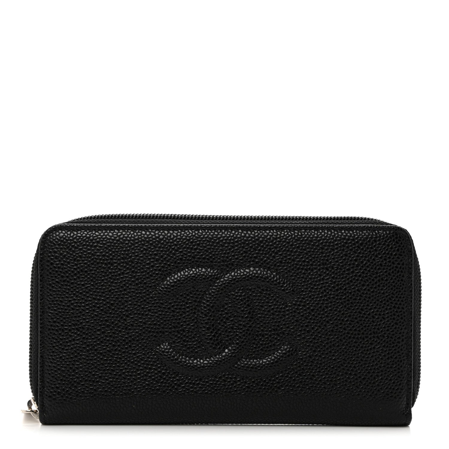 Chanel Caviar Large Timeless CC Zip Around Wallet Black 1 of 10