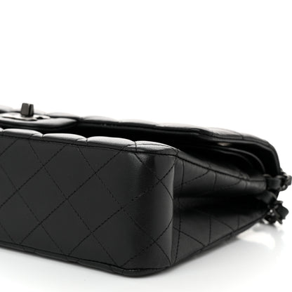 Chanel Lambskin Quilted Medium Double Flap So Black 10 of 11