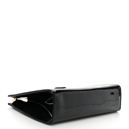 Salvatore Ferragamo Patent Vara Bow Shoulder Bag Black 4 of 8