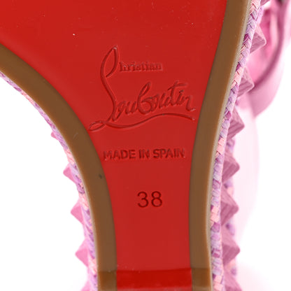 Christian Louboutin Pyraclou 110 Platform Sandals 38 Pink 6 of 10