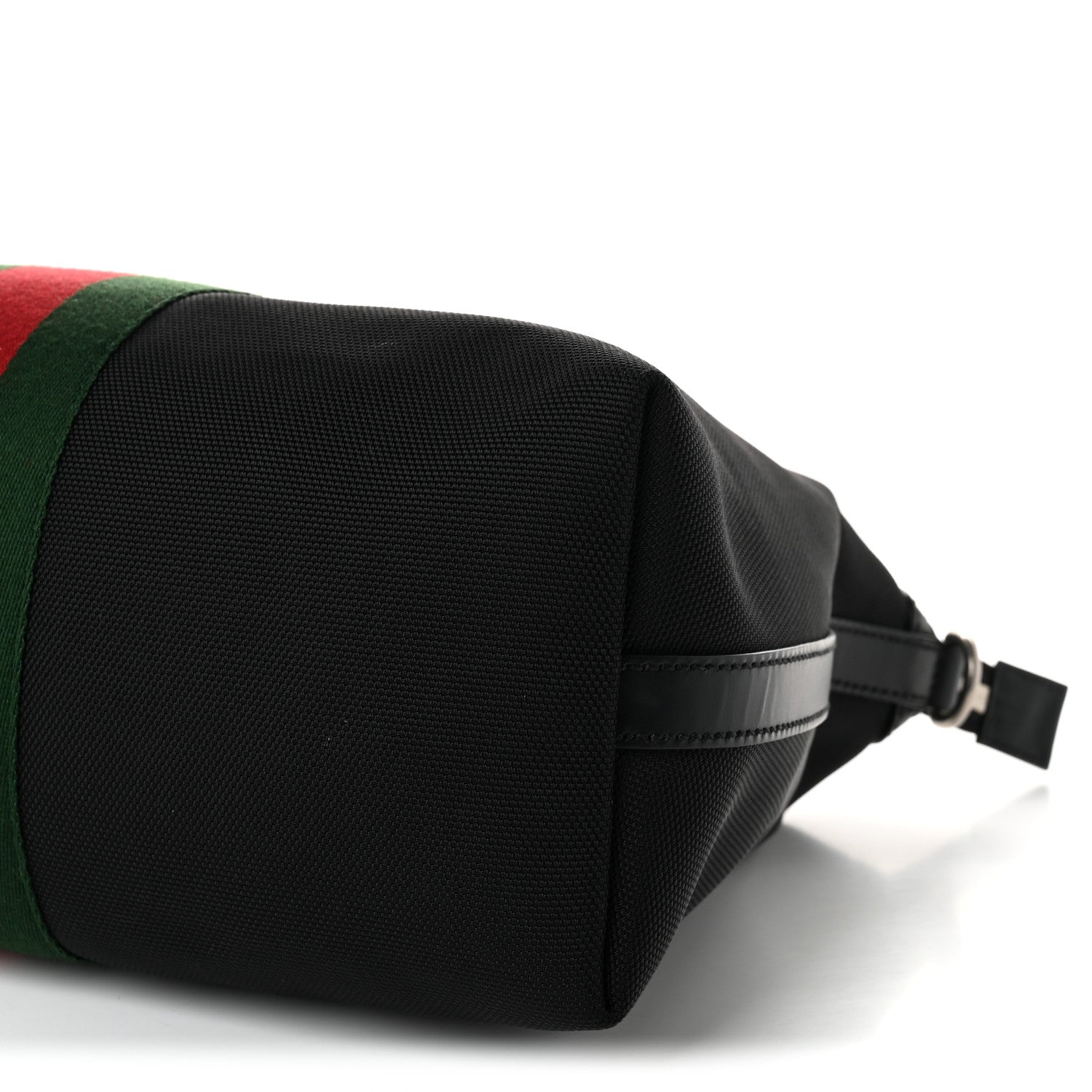 Gucci Techno Canvas Web Top Handle Shoulder Bag Black 10 of 11