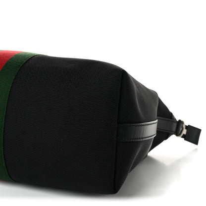 Gucci Techno Canvas Web Top Handle Shoulder Bag Black 10 of 11