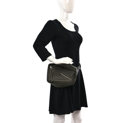 Loewe Calfskin Small Puzzle Bumbag Khaki Green 2 of 8