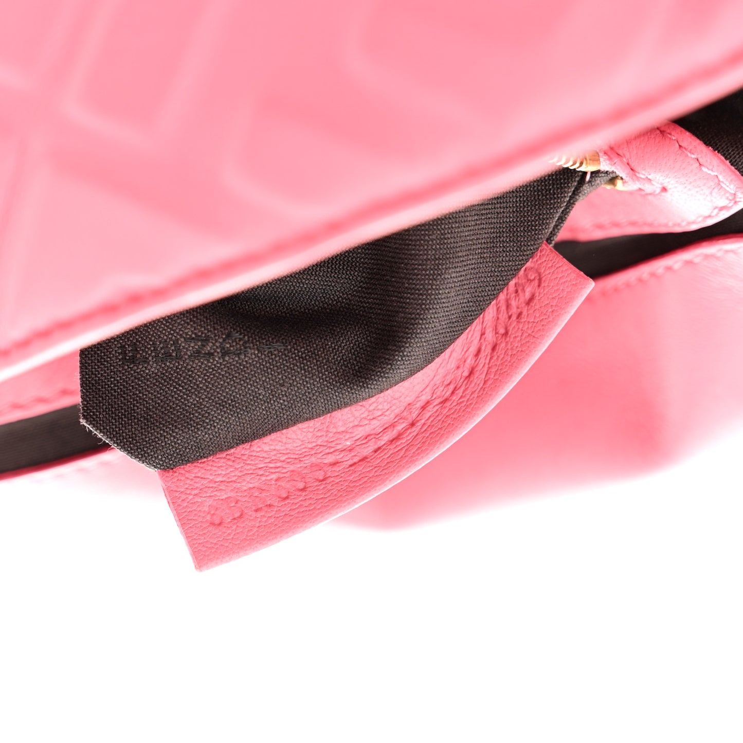 Nappa FF 1974 Embossed Baguette Rosa Fluo