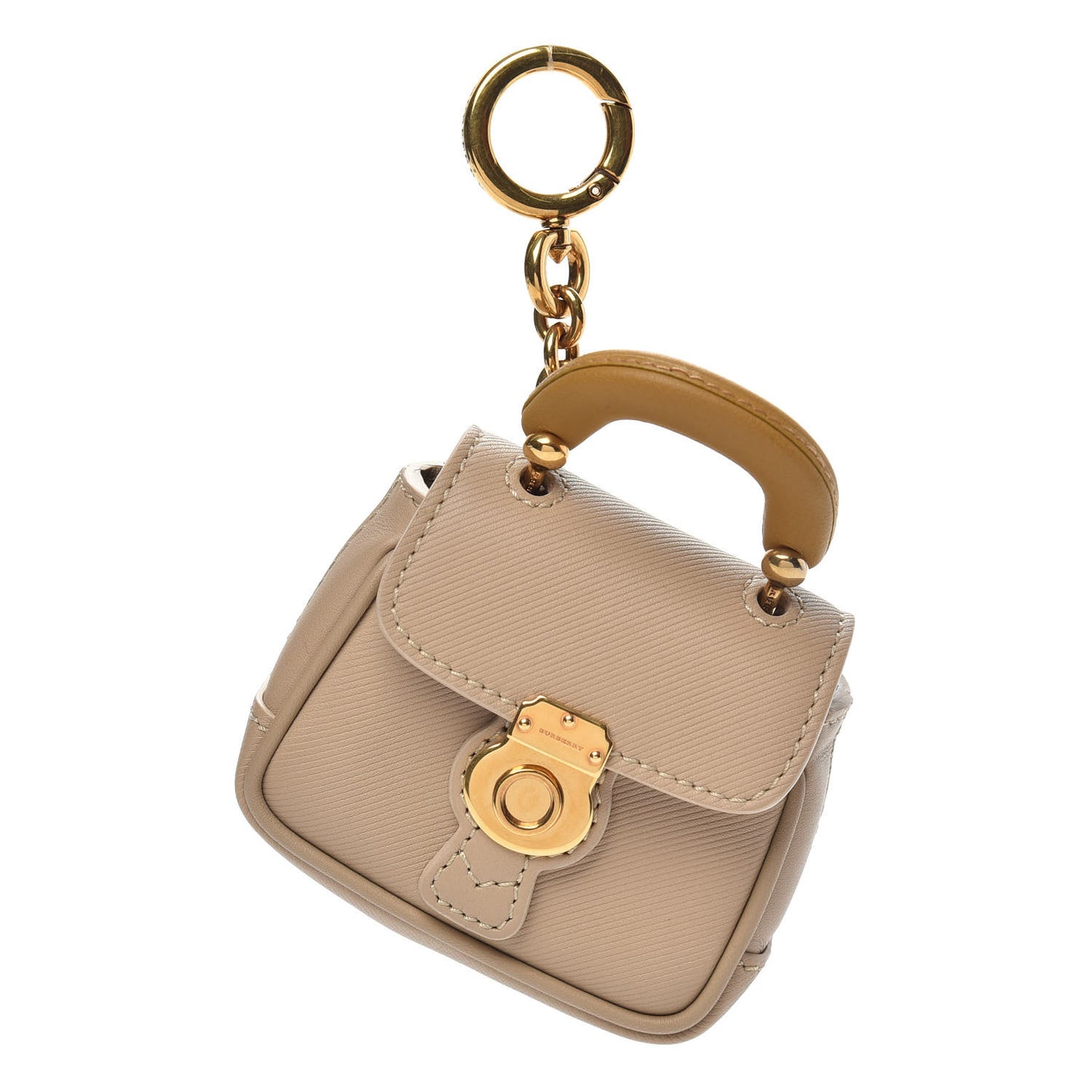 Trench Calfskin DK88 Tote Charm Honey Ochre Yellow