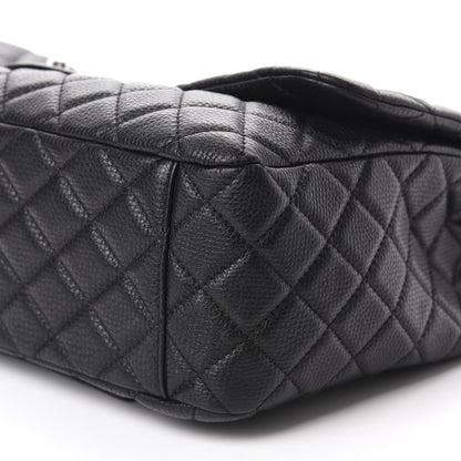 Chanel Calfskin Quilted Small XXL Travel Flap Bag Black 7 of 11