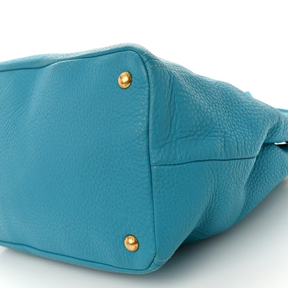 Prada Vitello Daino Tote Turchese 10 of 11