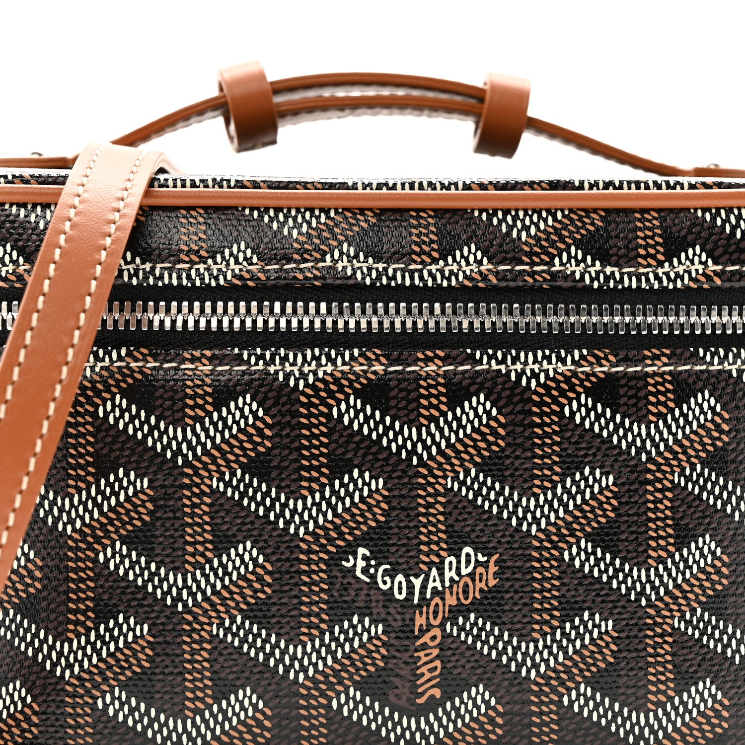 Goyard Goyardine Muse Mini Vanity Case Black Gold 7 of 9