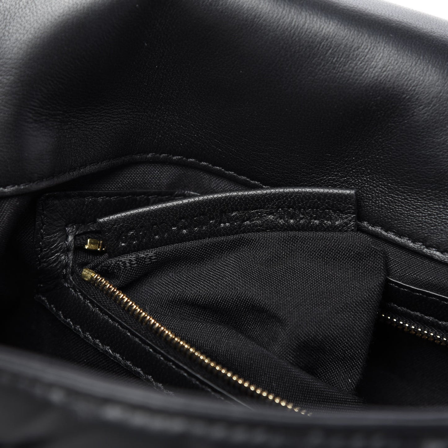 Nappa FF 1974 Embossed Baguette Black