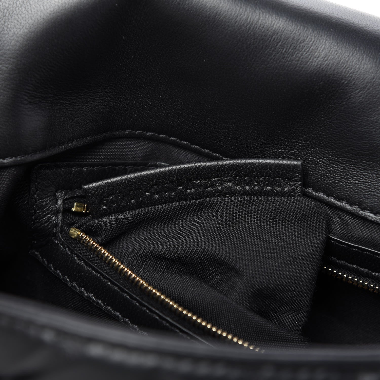 Fendi Nappa FF 1974 Embossed Baguette Black 9 of 9