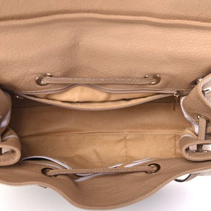 Jimmy Choo Grainy Calfskin Large Rosalie Satchel Nude 4 of 4