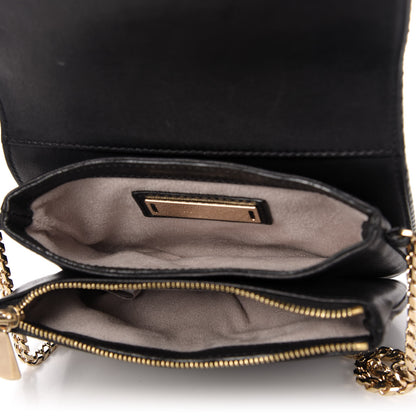 Jimmy Choo Lambskin Elaphe Zadie Flap Bag Black 5 of 10