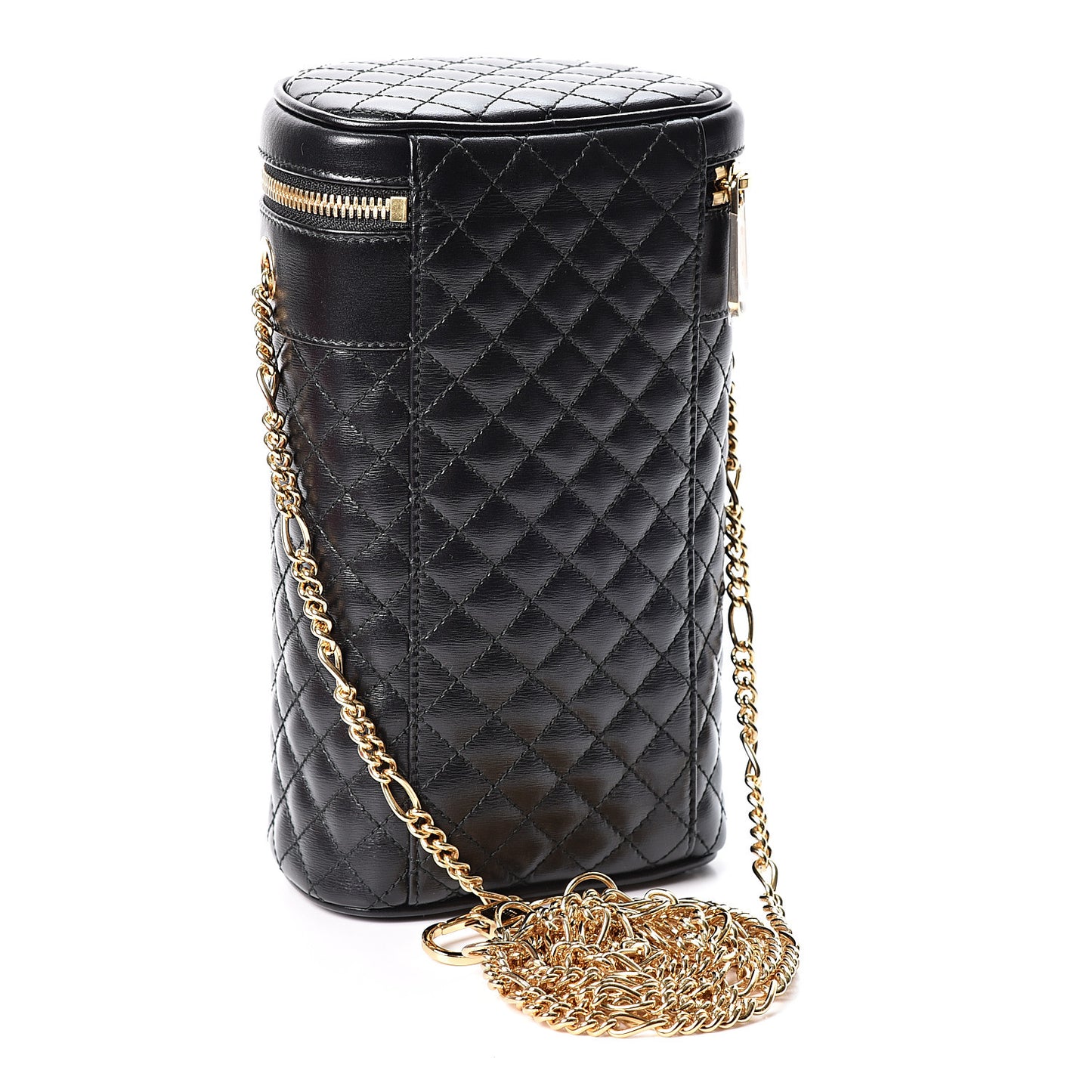 Calfskin Trapuntata Zumi Belt Bag Black