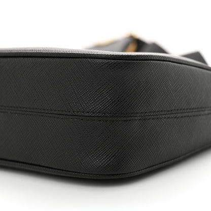 Prada Saffiano Lux Re-Edition 2005 Shoulder Bag Black 9 of 10