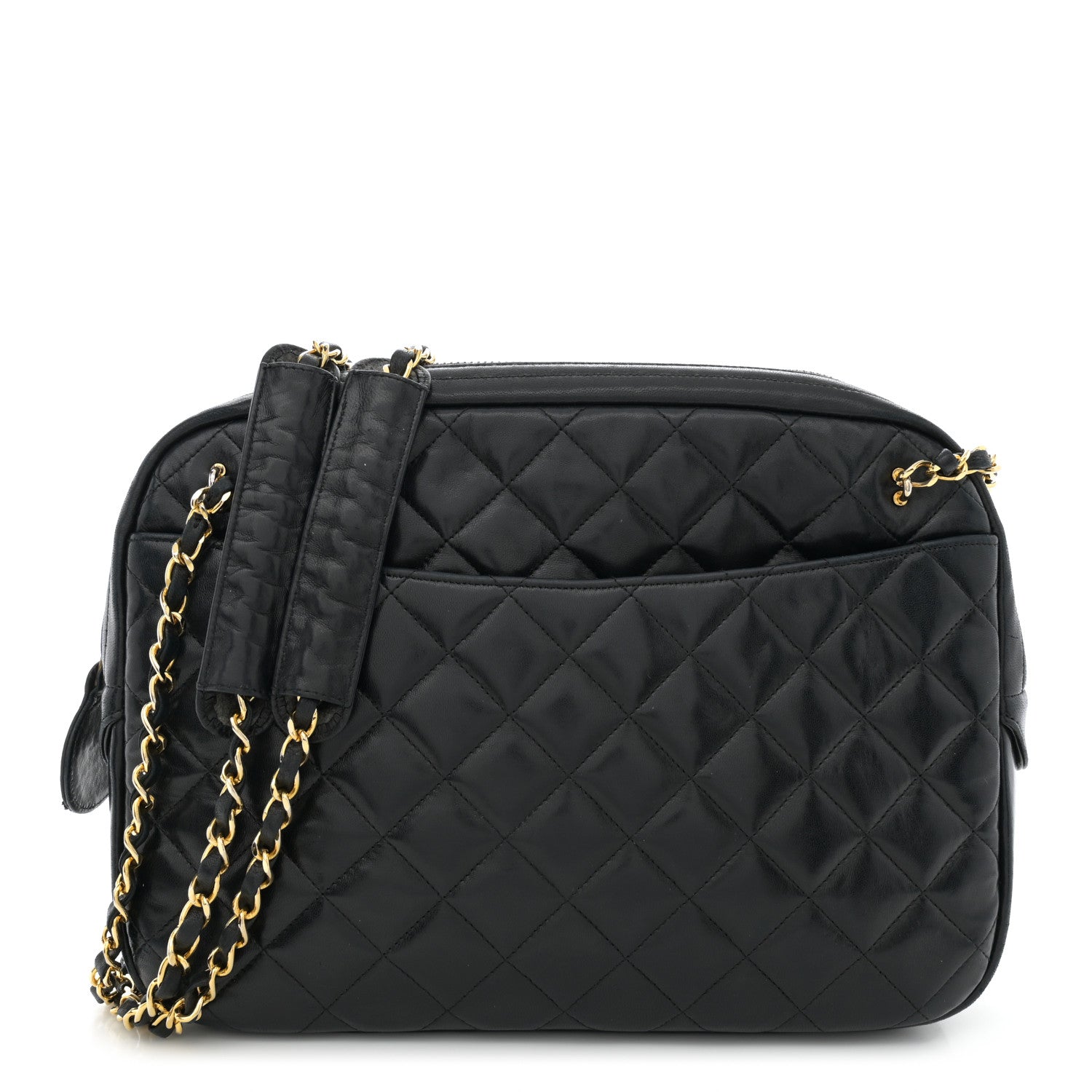 Chanel Lambskin Quilted Camera Case Black 1 of 19