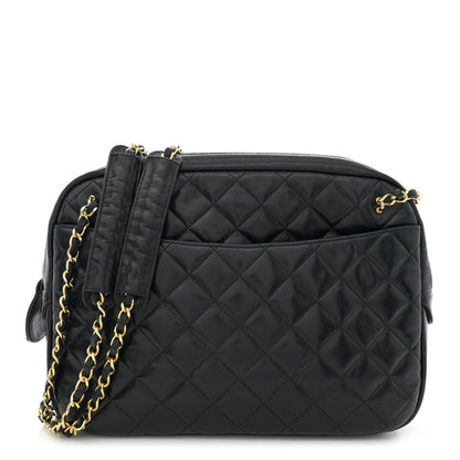 Chanel Lambskin Quilted Camera Case Black 1 of 19