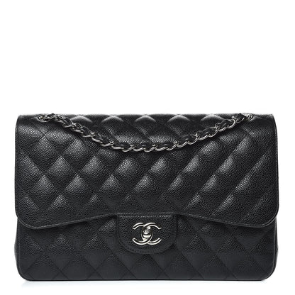 Chanel Caviar Quilted Jumbo Double Flap Black 1 of 11