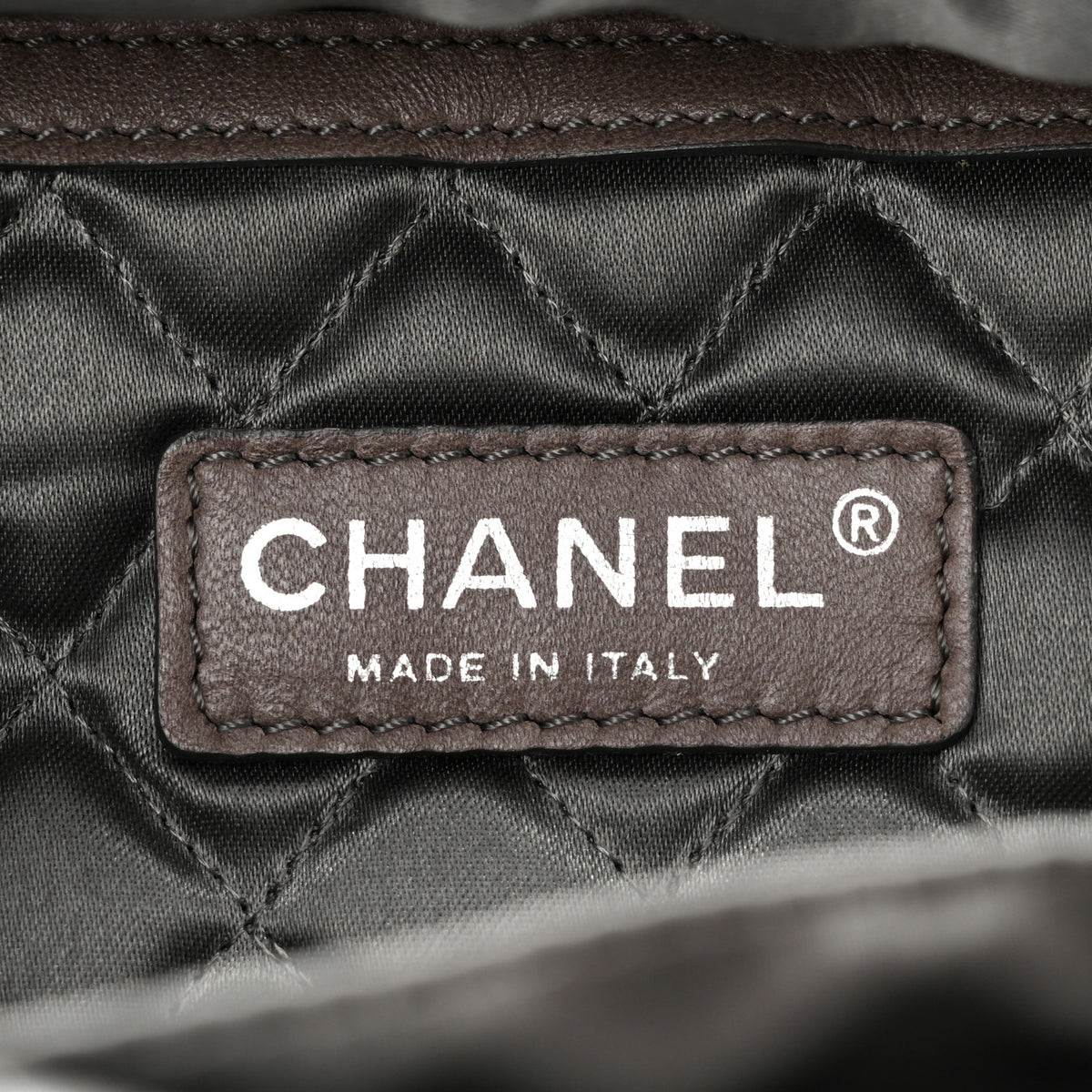 Chanel Distressed Lambskin Le Marais Bowler Brown 6 of 13