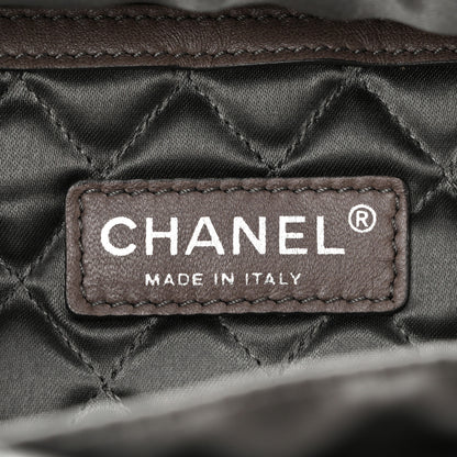 Chanel Distressed Lambskin Le Marais Bowler Brown 6 of 13