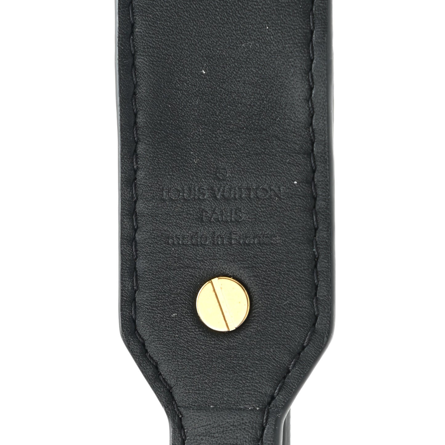 Reverse Monogram Bandouliere Shoulder Strap XL Black