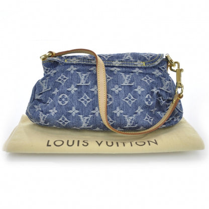 Louis Vuitton Monogram Denim Mini Pleaty Blue 4 of 11