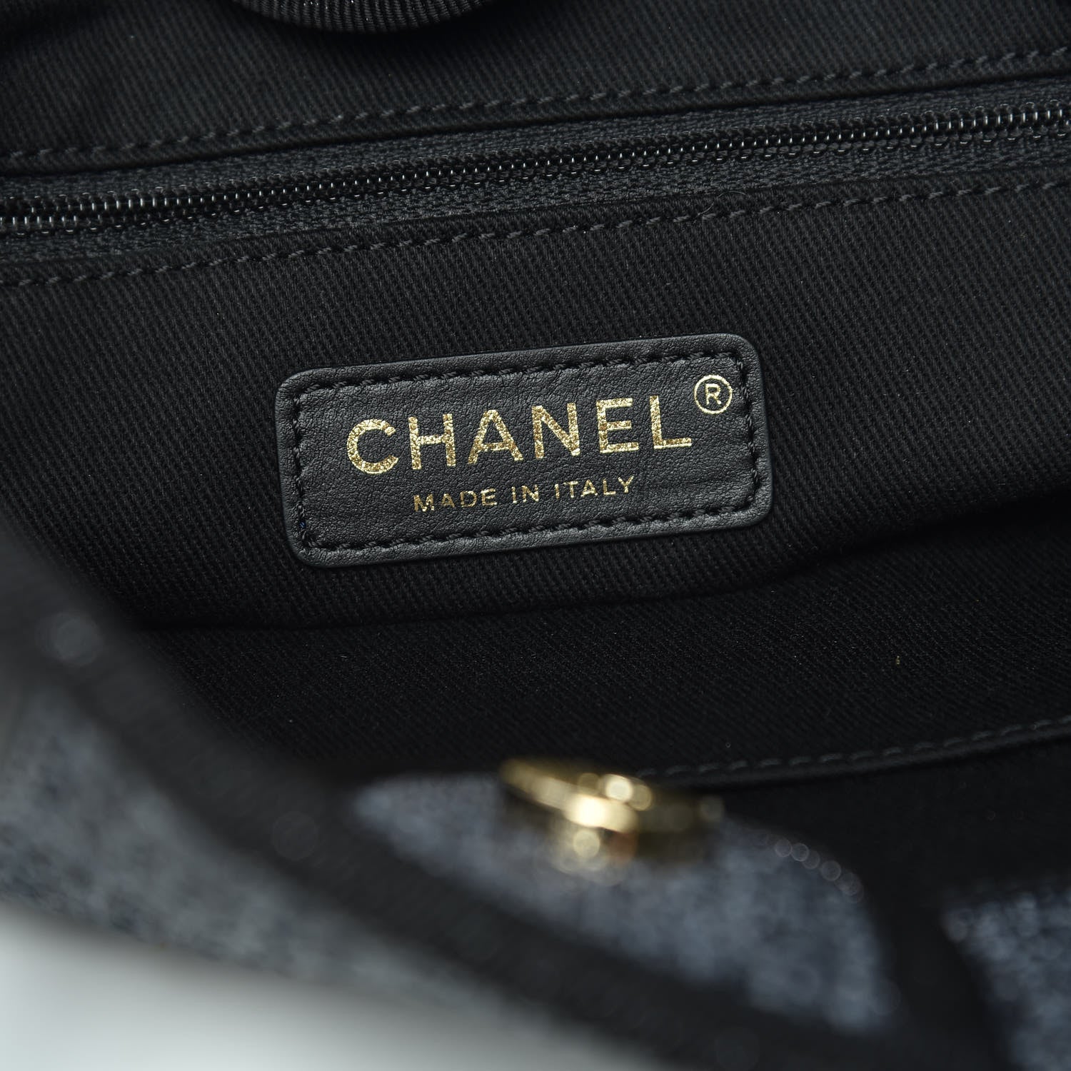 Chanel Lurex Straw Mini Deauville Tote Black 6 of 9