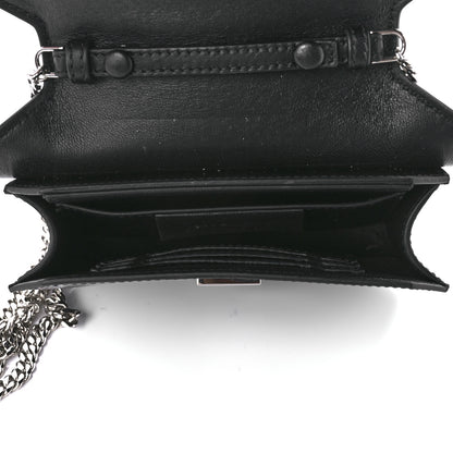 Givenchy Calfskin Bow Cut Chain Wallet Black 4 of 10