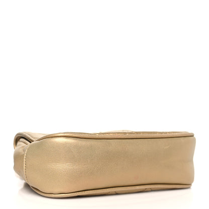 Chanel Metallic Lambskin Quilted Mini Flap Gold 4 of 9
