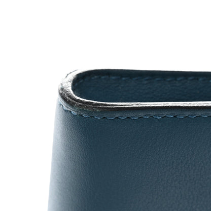 Hermes Swift Kelly Cut Clutch Pochette Bleu Tempete 10 of 11