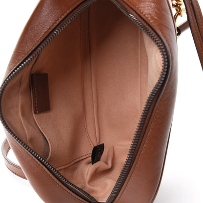 Gucci Glazed Calfskin Matelasse Diagonal Small GG Marmont Chain Shoulder Bag Cuir 4 of 4