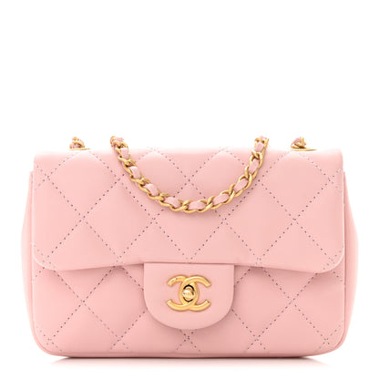 Chanel Lambskin Quilted Mini Heart Charms Flap Light Pink 1 of 10