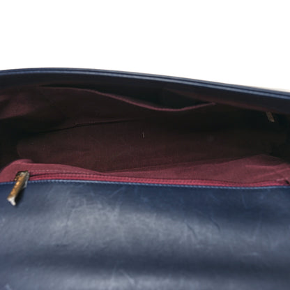 Chanel Calfskin Caviar Suede Chevron New Medium Boy Flap Navy 5 of 11