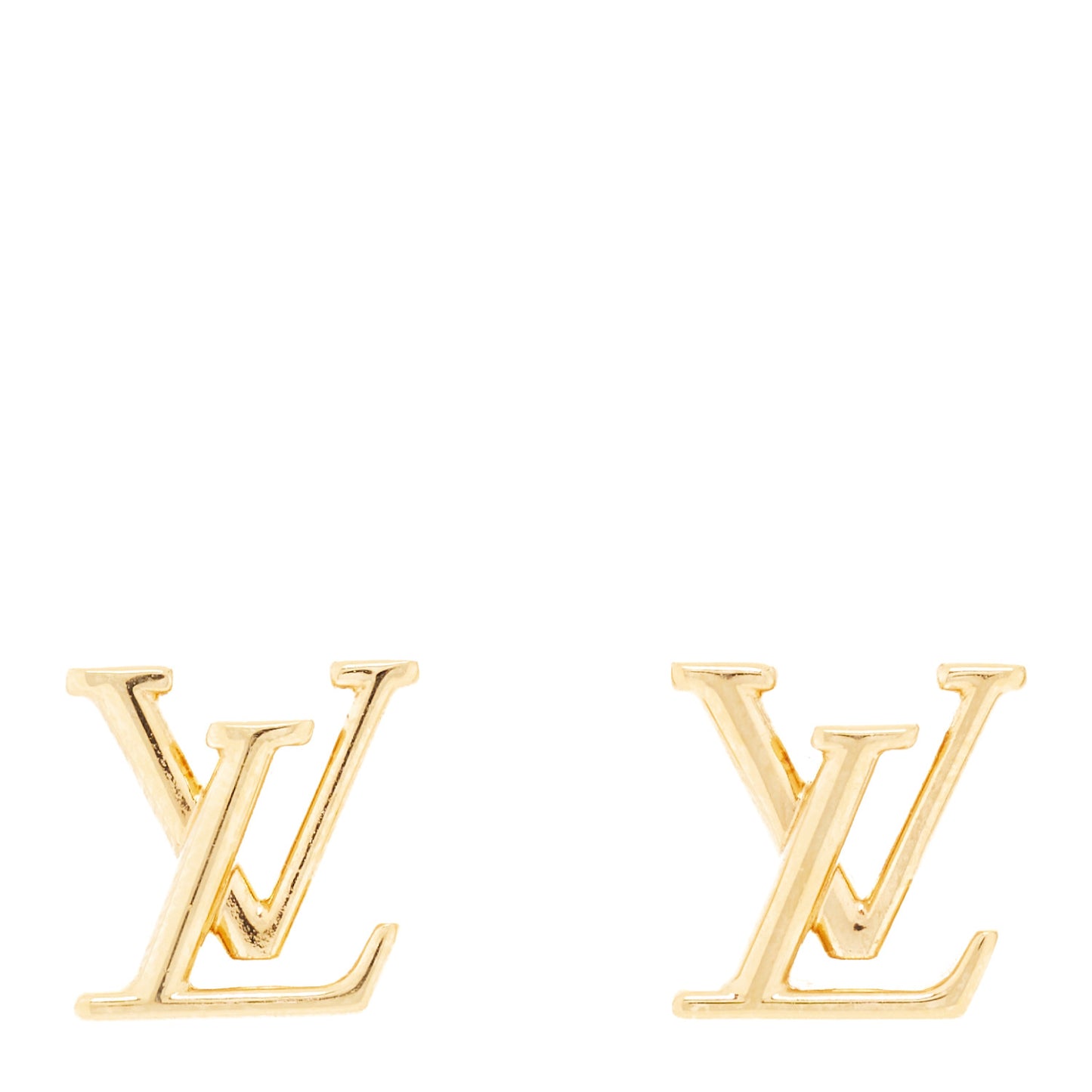 Metal LV Iconic Earrings Gold