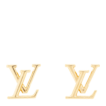 Louis Vuitton Metal LV Iconic Earrings Gold 1 of 6